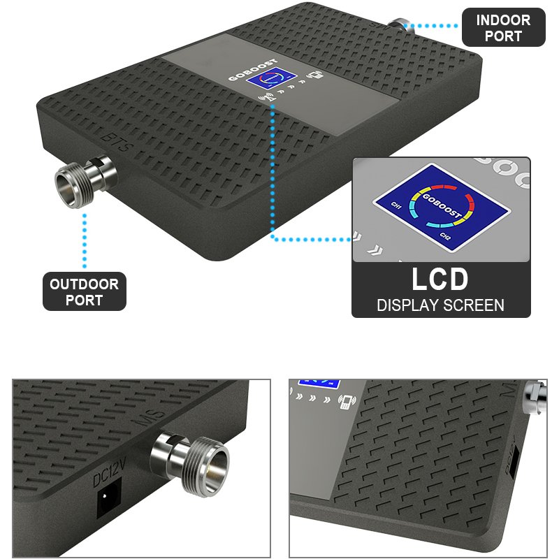 COLOMBIA B4 7 1700/2100 2600 MHz 2G 3G 4G DCS LTE signal booster 70dB repeater Claro Movistar Tigo Avantel amplifier